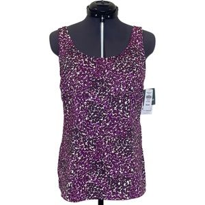 L.L. Bean Scoopneck Tankini Top NWT